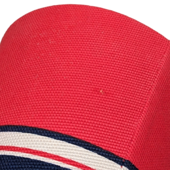 Debi Lilly Striped Basket Planter Pot Covers in Red, White, & Navy Blue Set of 3 - Picture 7 of 11